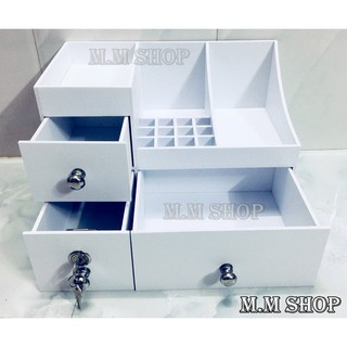KỆ TỦ MỸ PHẨM KOOL CÓ KHÓA TỦ SIZE 35CM