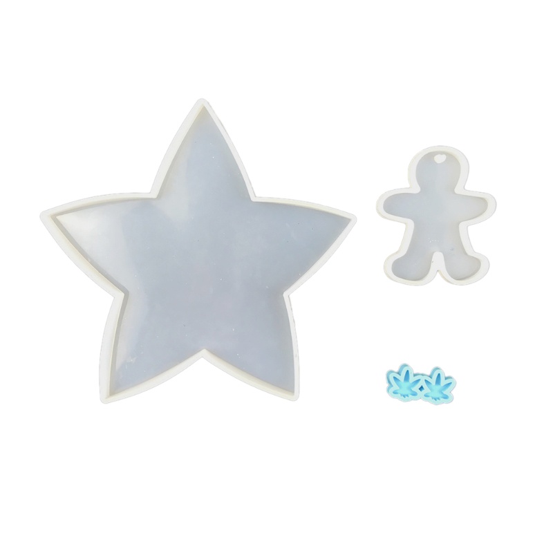 Sa Khuôn Silicon Làm Giá Đỡ Điện Thoại Bằng Pha Lê Epoxy Hình Người Tuyết Giáng Sinh DIY