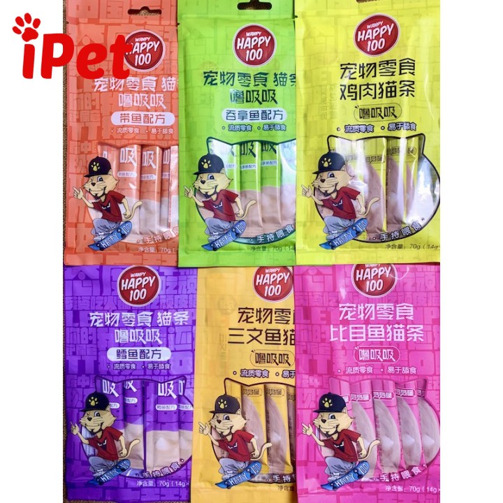 Thức Ăn Pate Súp Thưởng Wanpy Happy 1 Thanh - iPet Shop