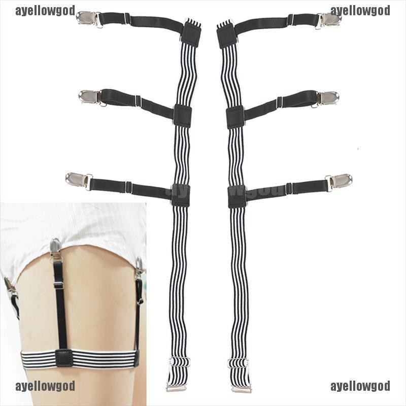 Bộ 2 dây đai giữ áo sơ mi co giãn có thể điều chỉnh cho nam