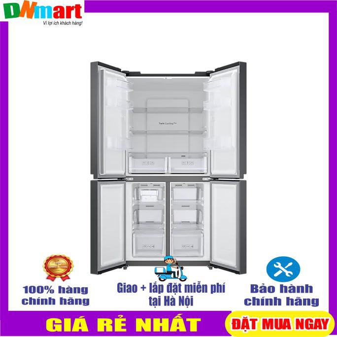 Tủ lạnh Samsung RF48A4000B4/SV multidoor 488L ngăn đông dưới, Mới 2021