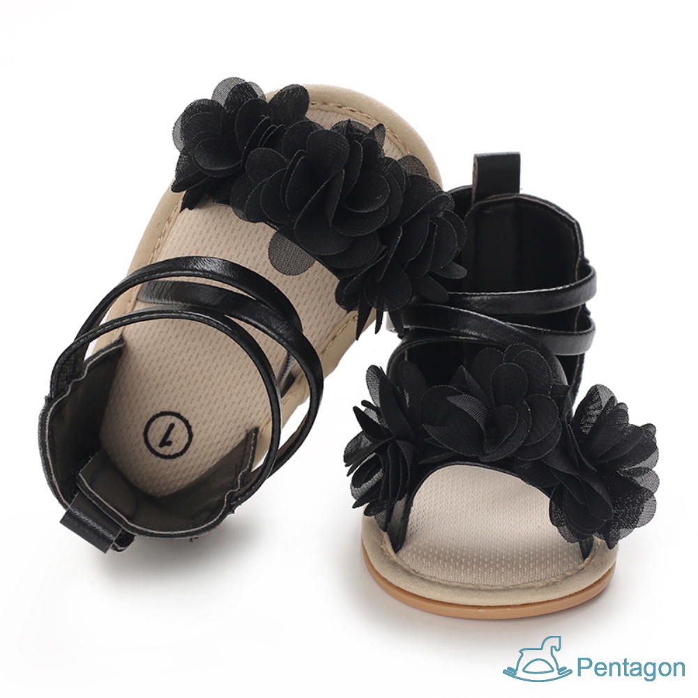 Xăng đan Bằng Da PU Chống Trượt Thời Trang Mùa Hè Dành Cho Bé Gái Tập Đi