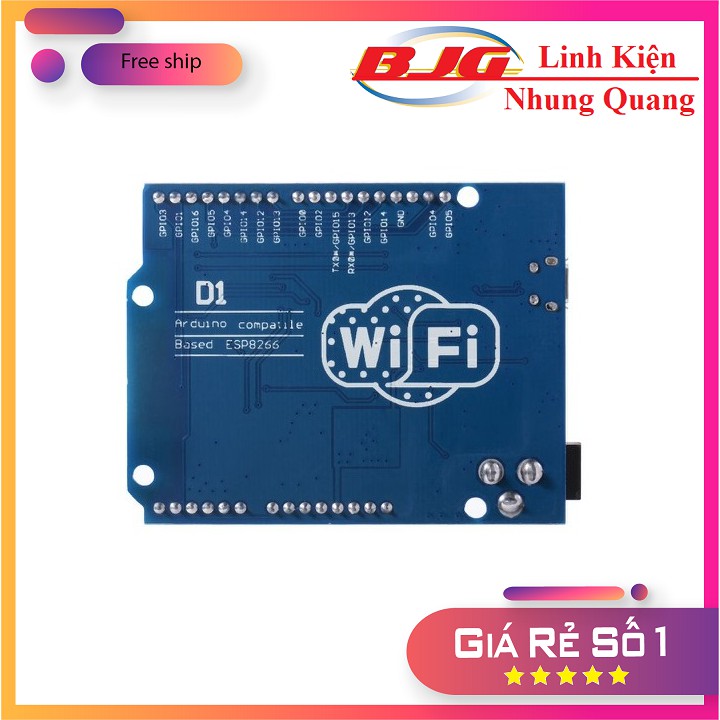 Kít Arduino WiFi ESP8266 WeMos D1