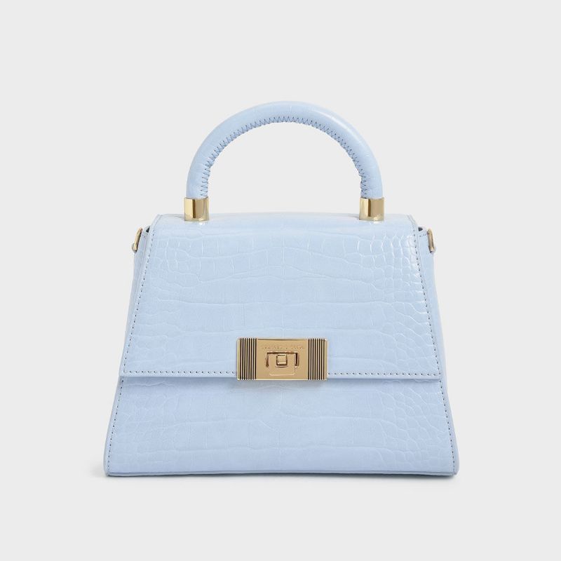 Túi cầm tay đeo chéo Cnk hình thang vải dạ tweed dệt sợi kim tuyến fullbox làm quà tặng