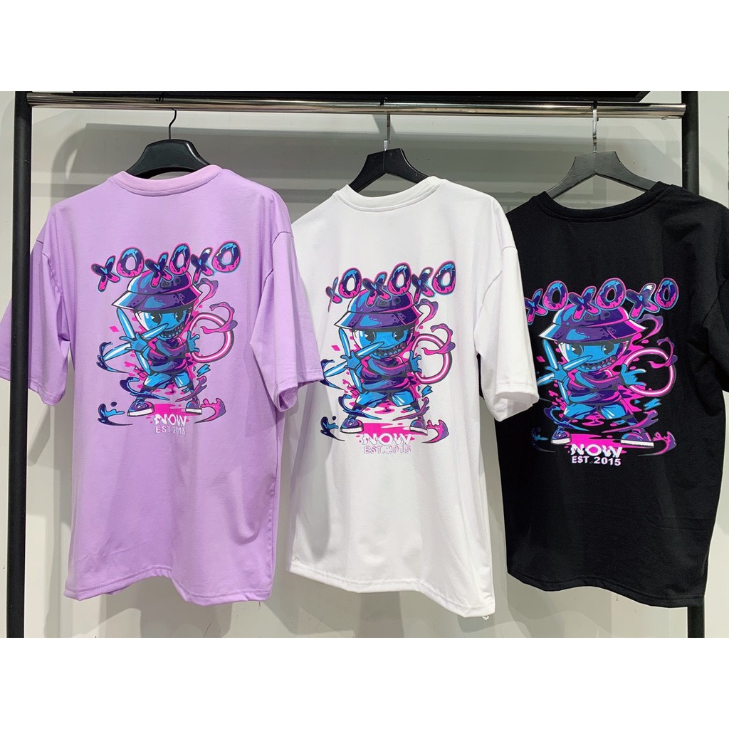 Áo thun nowsaigon XOXO hình 3D đẹp unisex tay lỡ form rộng vải cotton thấm hút | Tỉnh Lộ 10 | BigBuy360 - bigbuy360.vn