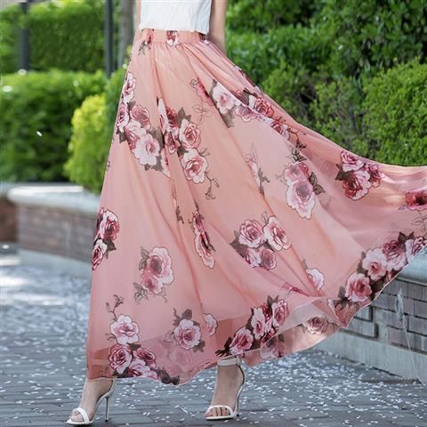 Chân Váy Dài Qua Mắt Cá Chân 2021 Thời Trang Đi Biển Thanh Lịch | BigBuy360 - bigbuy360.vn