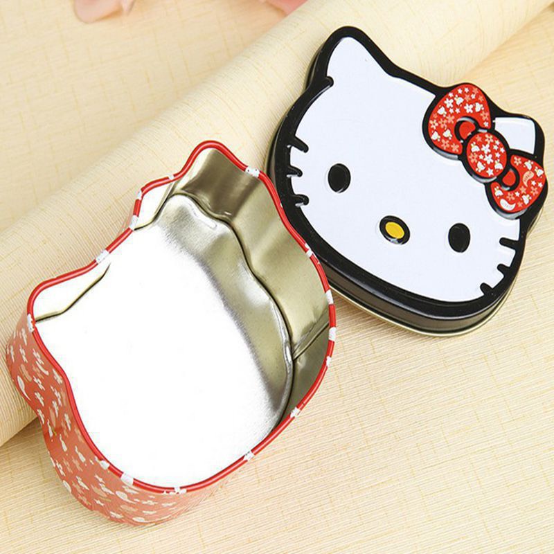 ⛔Hàng Mới⛔ Chun Buộc Tóc Cho Bé, Hộp Thiếc Hello Kitty 500 Chiếc