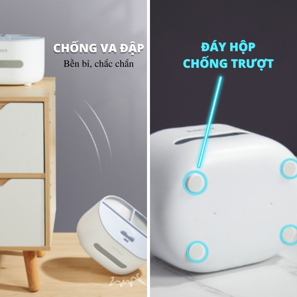 Hộp Đựng Khăn Giấy Để Bàn Kê Điện Thoại Đa Năng Tiện Lợi WJSPIRIT - Automatik