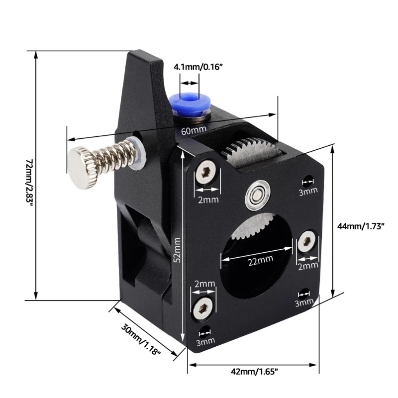 Phụ Kiện Đầu Phun 1.75m Bằng Hợp Kim Nhôm Cho Máy In 3D