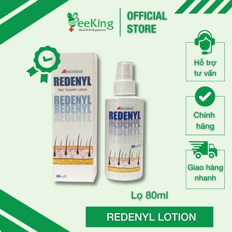 Lotion ngăn rụng tóc và hỗ trợ mọc tóc REDENYL - Xuất xứ Châu Âu (80ml)