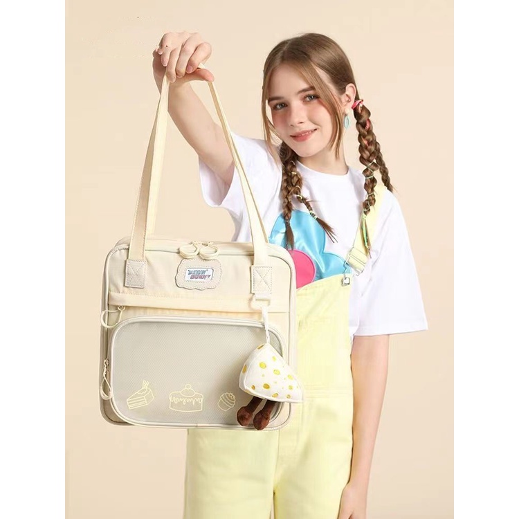 Túi Xách Canvas Cỡ Lớn Phối Khóa Kéo Thời Trang