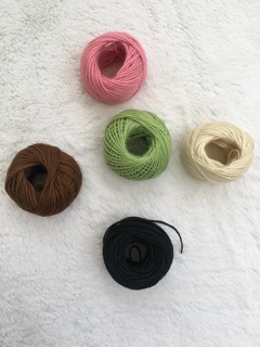 Set 5 cuộn dây cói màu (40m/ 1 cuộn)
