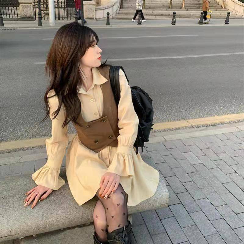 Đầm Dài Tay Thiết Kế Mới Xinh Xắn Thời Trang Theo Phong Cách Phương Tây Dành Cho Nữ