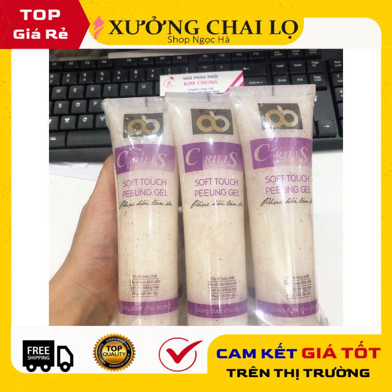 Kem Dưỡng Da ❤ Kem tẩy kỳ tế bào da chết Crilis hạt mơ 100g, nguyên liệu, công thức làm kem trộn trắng da body