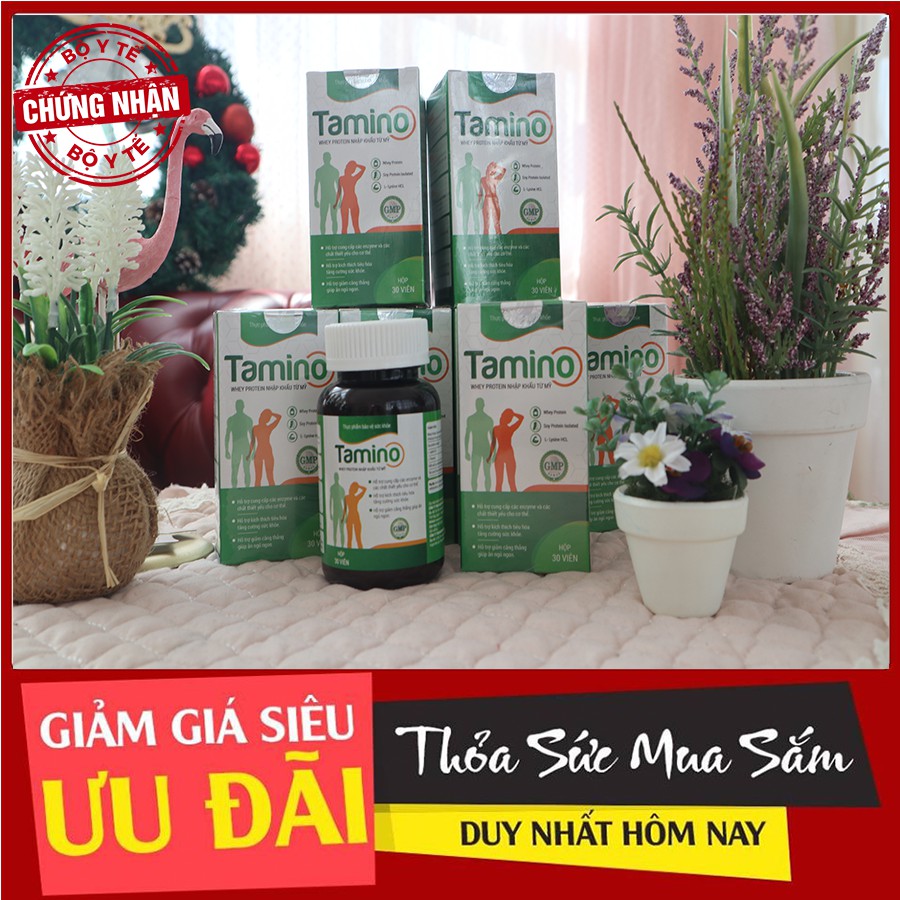 [ Combo 3 hộp ] Viên Uống Tăng Cân TAMINO -  Bổ Sung Hợp Chất Whey Protein từ Mỹ | BigBuy360 - bigbuy360.vn