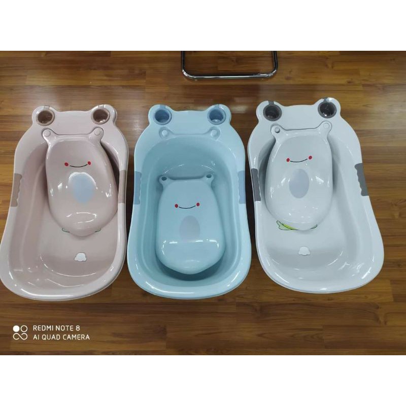Chậu Tắm hình Êch cho bé Hàng đẹp kích thước to cho bé 0-4 tuổi