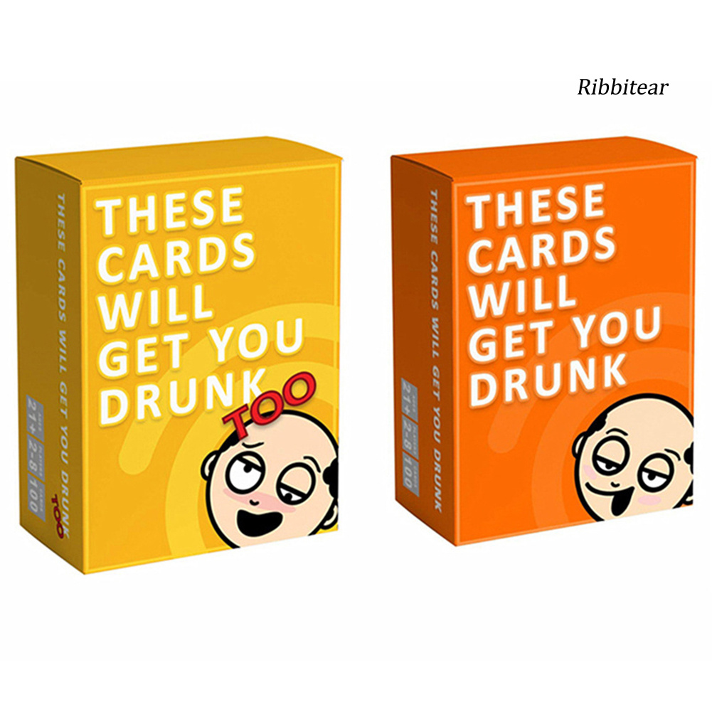 【Hot Sale】100 Sheets These Cards Will Get You Drunk Adult Drinking Game Party Supplies