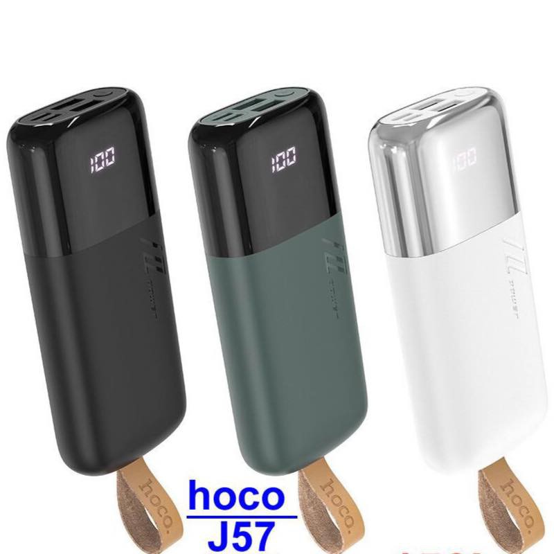 (XÃ HÀNG) (2 CỔNG USB - CÓ LED) SẠC DỰ PHÒNG HOCO 10.000MAH J57 NHỎ GỌN FULLBOX 9GIA1 SIÊU TỐT) (SALE)