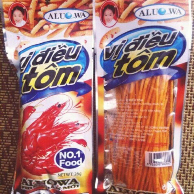 2 gói vị điều tôm