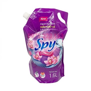 Túi nước giặt xả 2in1 quần áo Spy hương nước hoa Blossom 1.6lit