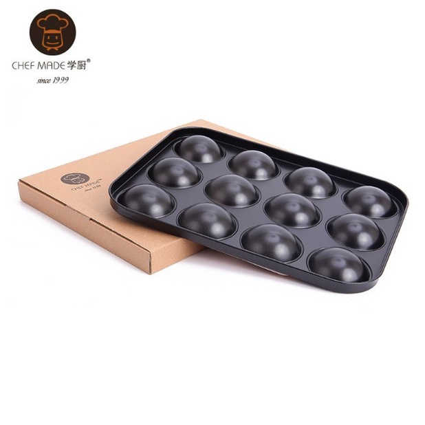 Khuôn bánh tart tròn chống dính 12 ô chefmade