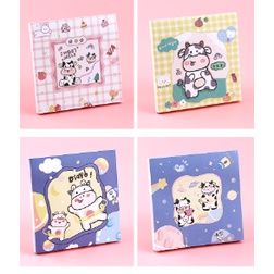 Sổ note bò sữa N50 sổ note heo hồng cute sổ note vuông dễ thương