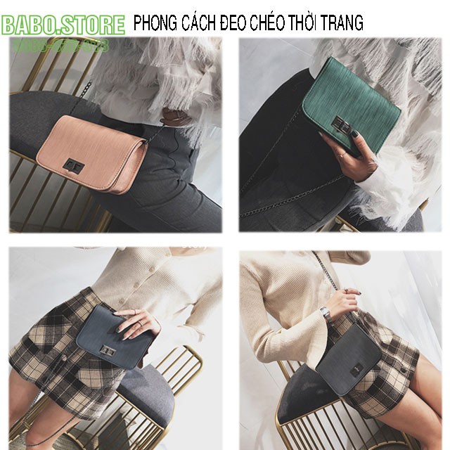 Túi xách nữ, túi đeo chéo nữ đẹp đi chơi cao cấp kẻ xọc 3 màu, túi đeo chéo kiểu dáng chất da kiểu dáng hàn quốc | BigBuy360 - bigbuy360.vn