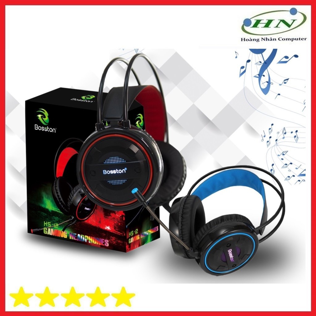 Headphone 7.1 Bosston HS-12 LED (Tai Nghe 7.1 HS-12 Gaming)