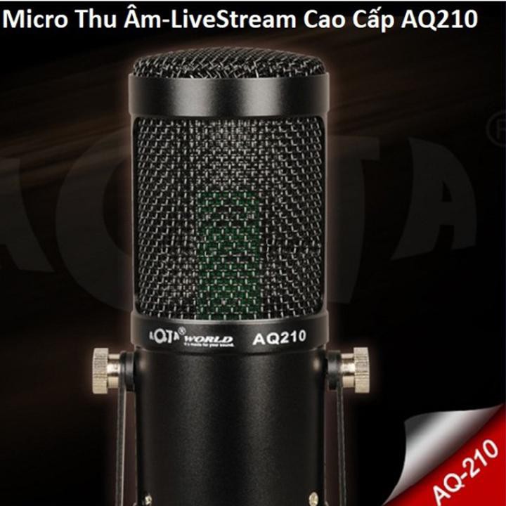 Mic thu âm livestream AQTA AQ210, hàng đẹp Smarttnt.vn