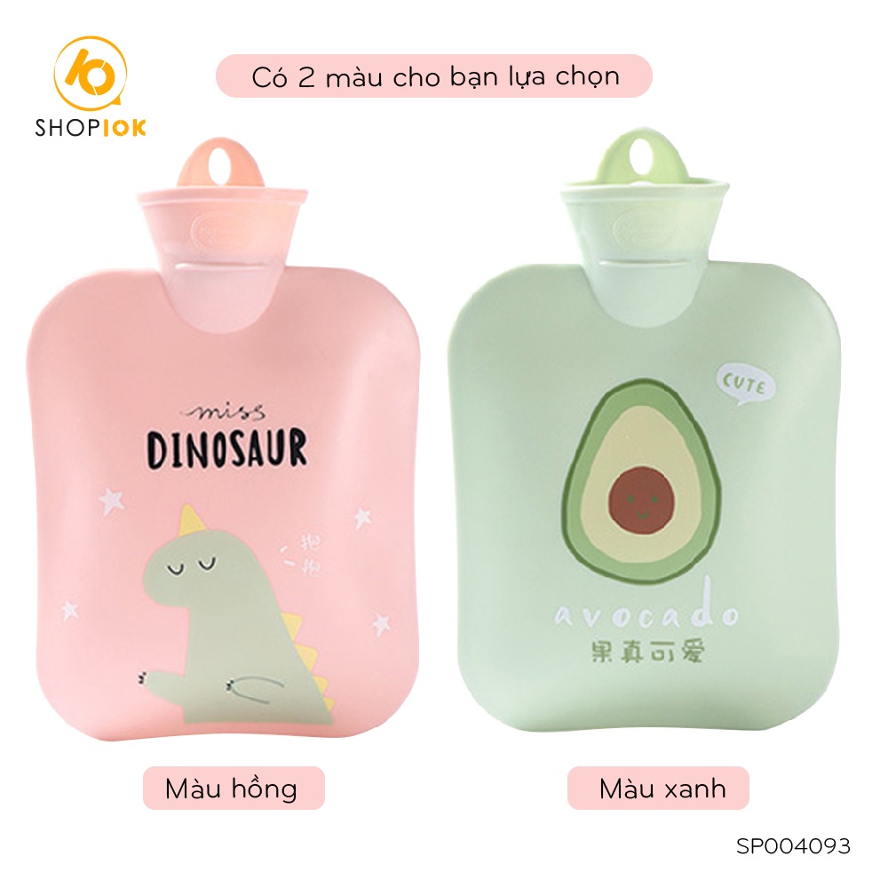 Túi chườm nóng lạnh SHOP10K giảm đau bụng kinh, túi chườm giữ ấm hạ sốt 900ml - SP004093