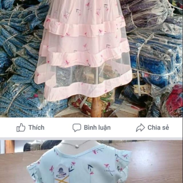 Combo váy lanh lụa cao cấp cho bé gái