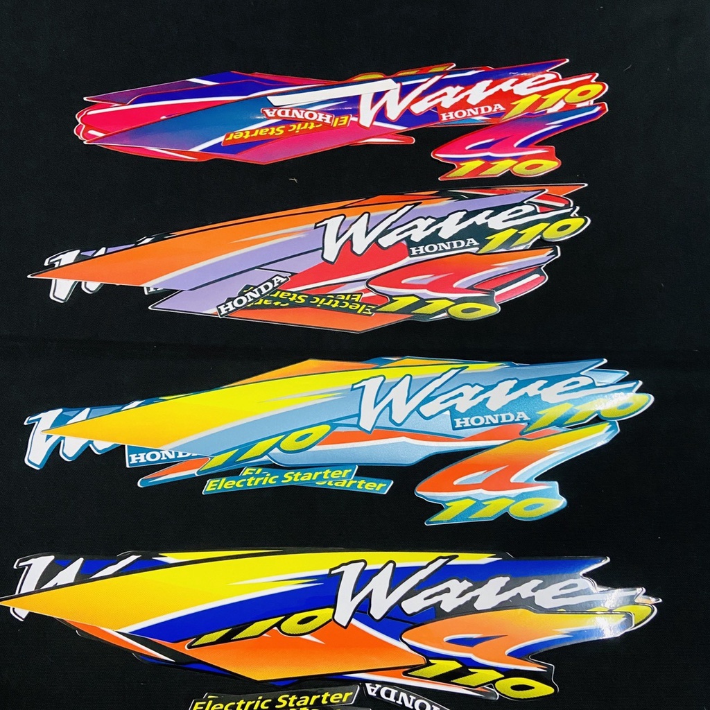 BỘ TEM RỜI DÁN FULL XE WAVE 110 ĐỜI 1999