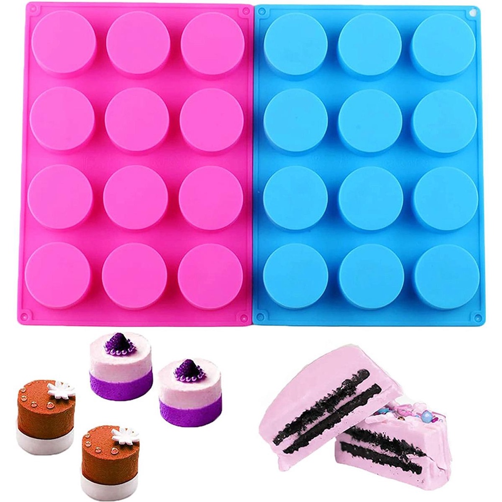 Khuôn Silicone Hình Trụ Làm Xà Phòng Tắm Tiện Dụng