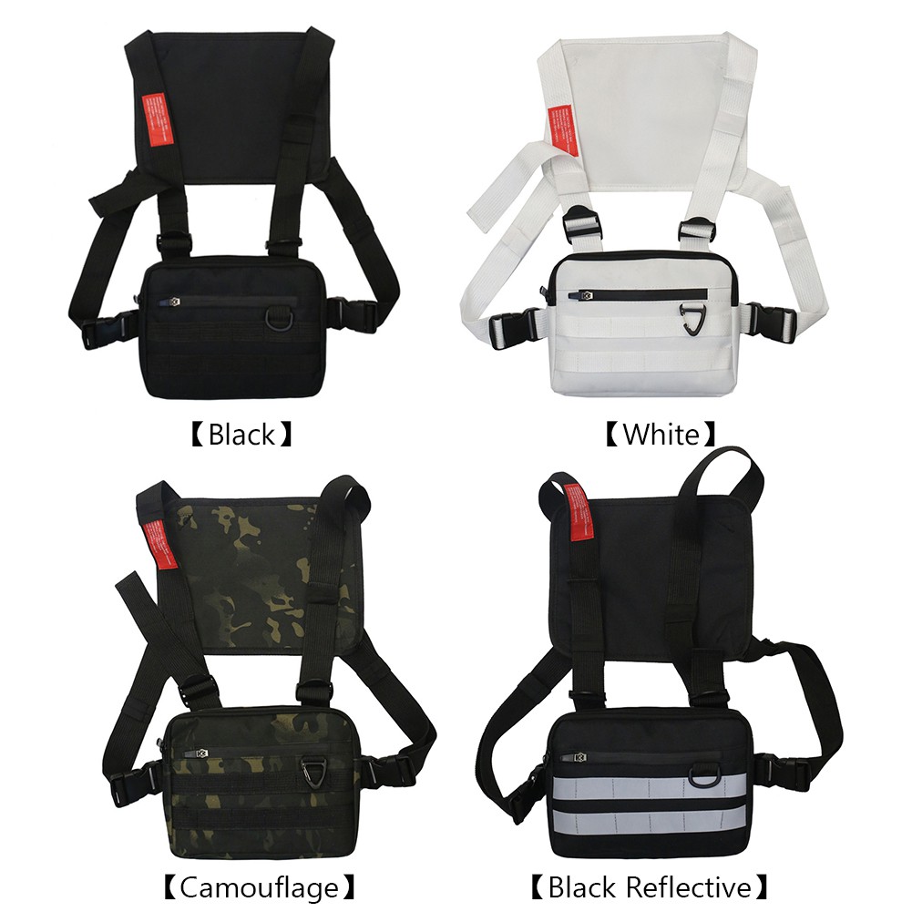 Túi vải oxford đeo ngực phong cách hiphop đường phố 1.13