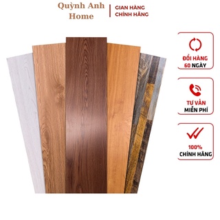 Sàn nhựa giả vân gỗ loại 1 có sẵn keo Vân sần, dày 2mm