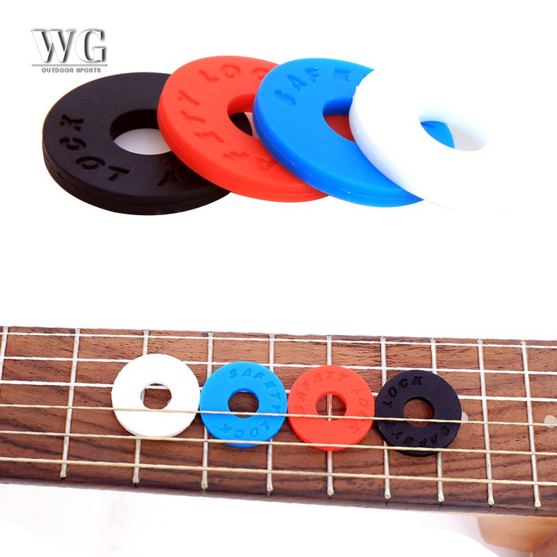 Set 8 khoá bằng silicon của dây đeo đàn ghita/bass