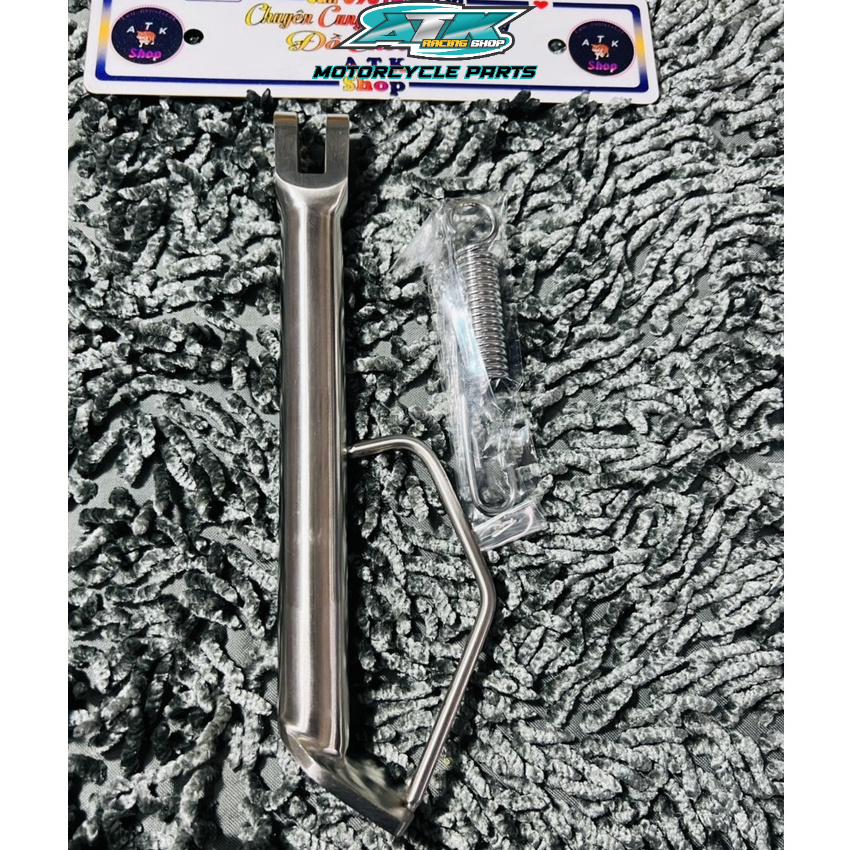 &quot;Chân chống nghiêng inox 304 đặt nguyên khối dành cho xe Vario, Exciter 150, Fuled, winner, sonic, Raider, Satria, Wave