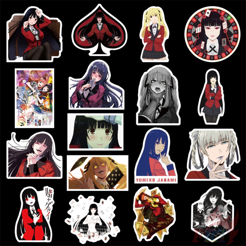 ❉ Kakegurui - Series 02 Anime Stickers ❉ 50Pcs/Set Jabami Yumeko DIY Fashion Doodle Decals Stickers