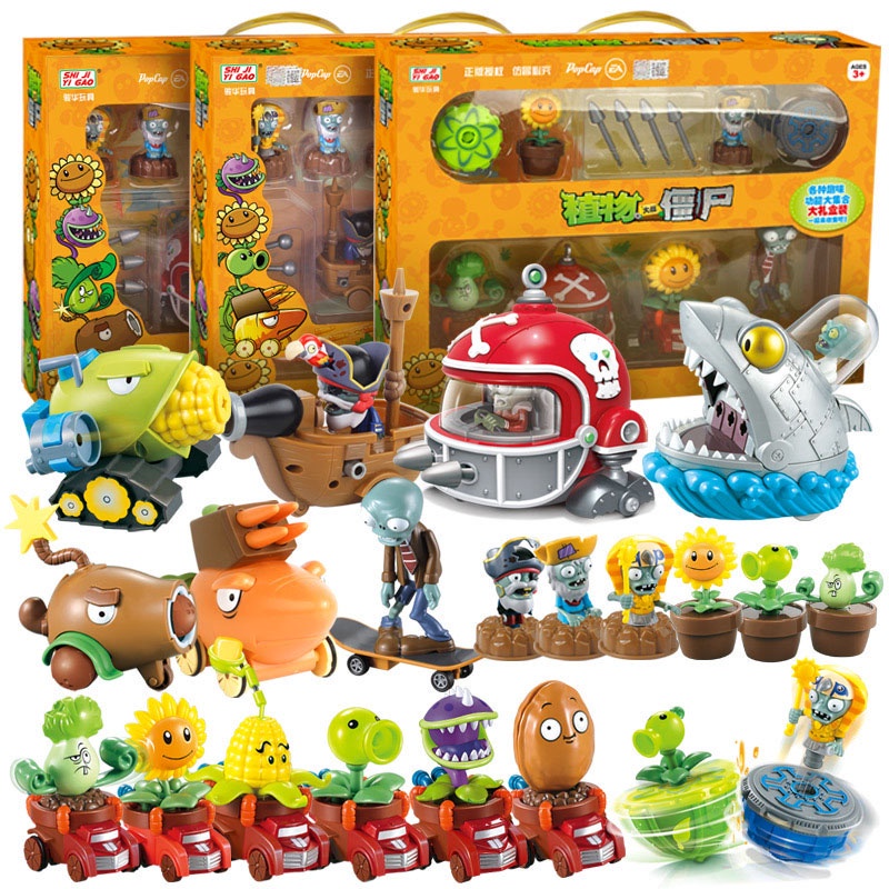 Đồ chơi trẻ em Plants Vs Zombies 2 Cho Bé Push gyro doll pull back car