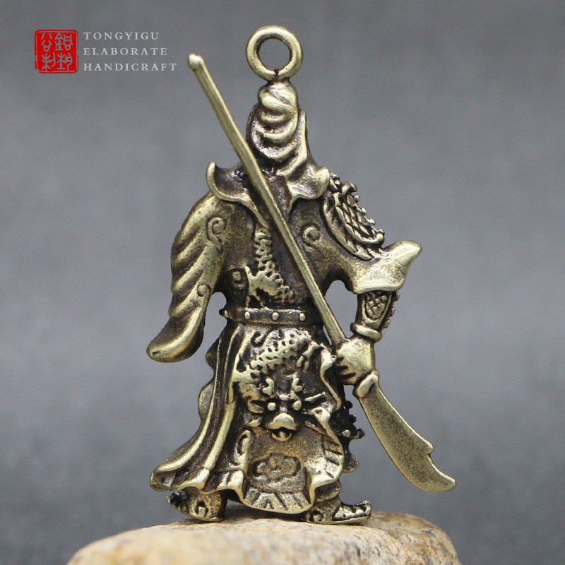 Tượng đồng mini phong thủy quan công quan vân trường trang trí nhà cửa