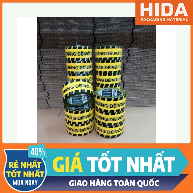 1 Cây Băng Keo In Chữ HÀNG DỄ VỠ-Băng Dính HiDa