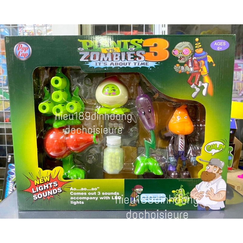 Hộp Đồ Chơi Game Hot Plants vs Zombie hoa quả nổi giận nhiều tính năng (ảnh thật)