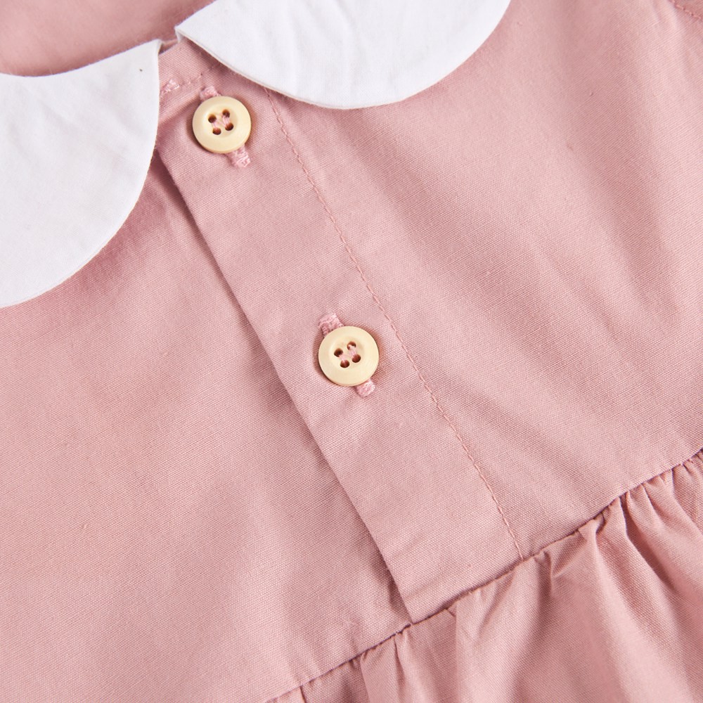 Áo liền quần Sanlutoz bằng cotton phong cách mùa hè cho bé gái sơ sinh