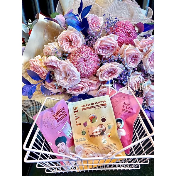 Sample Serum Dưỡng Trắng M2, Sample Chống Nắng M2, Sample Body Secret of Cactus Size Mini