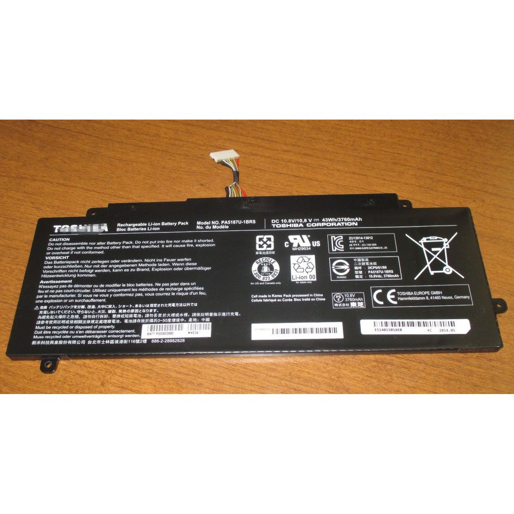 Pin Laptop TOSHIBA PA5187 (ZIN) - 6 CELL - Satellite Click L35W P50W P55W