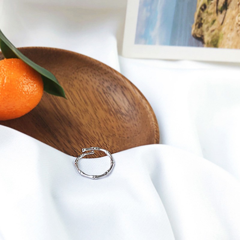 Nhẫn Hở Kiểu Dáng Đơn Giản Phong Cách Hàn Quốc