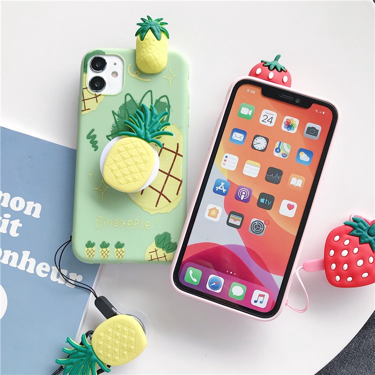 Ốp điện thoại Oppo TPU hình trái cây cho A31 A5 A9 2020 A3S A5S A12 A83 A39 A57 F1S F11 F9 A37 Reno 2