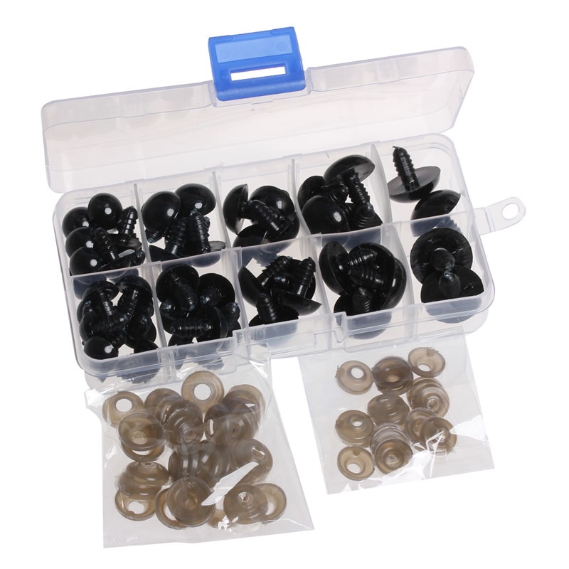 Bộ 52 Mắt Thú Nhồi Bông 12-20mm Trang Trí Sổ Tay / Gấu Bông