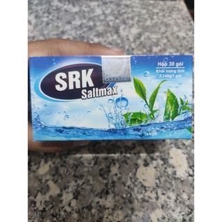 Muối pha dung dịch nước muối sinh lý rửa mũi SRK Saltmax 2.145g * 30 gói, tự pha nước muối rửa mũi, vệ sinh mũi