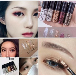 Combo tách Set 5 màu nhũ mắt kim tuyến Peiyen Flare siêu hot dành cho các nàng